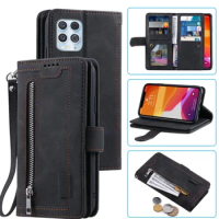 9 Cards Wallet Case For Motorola Edge S Case Card Slot Zipper Flip Folio with Wrist Strap Carnival For Moto Edge S Cover