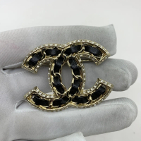PRE-OWNED  CHANEL BLACK A24C COCO RHINESTONES BROOCH (RUUS/TENNY)