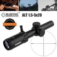 Marcool ALT 1.5-5x20 SFP Tactical Rifle Scope Optic Sight No Illuminated Hunting Scopes Riflescope Sniper Airsoft Scope Sight