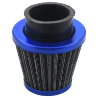 38Mm Air Filter Intake Induction Kit Universal for Off-Road Motorcycle ATV Dirt Pit Bike Mushroom Head Air Filter Cleaner Blue