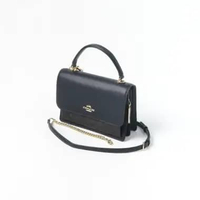 Tas COACH KLARE BLACK MONOGRAM DARK BROWN TOP HANDLE FLAP SHOULDER BAG 100% ORIGINAL 22X6X15CM
