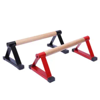 Portable Wood Parallettes Set Stretch Stand Calisthenics Handstand Fitness Equipment For Chest Abdomen Arms And Back Training