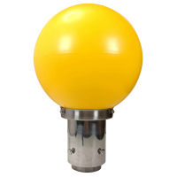 【彩渝】200MM PE 3英吋底座 庭園燈(戶外球形庭園燈 球形燈罩 觀景燈 造景燈 可搭LED)