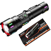 100% Original 30w Kezu Aluminium Alloy Strong light Flashlight