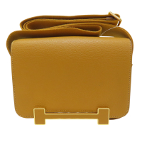 【二手名牌BRAND OFF】HERMES 愛馬仕 焦糖色 Evercolor牛皮 geta 肩背包 U刻