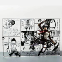 Attack on Titan DIY Homemade Acrylic Birthday Bricks Mikasa·Ackerman Anime Game Peripheral Collection Christmas Present