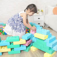 WOOHOO FANTASBRICK 大型搖搖軟積木40pcs+38pcs(附收納提袋2入)