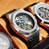 new AILANG original design watch men's mechanical watch automatic hollow belt waterproof men's watch brand authentic watch