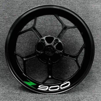 17 Inch Wheel Hub For Kawasaki Z900 Decal Decoration Full Set High-end Waterproof Reflective Stickers Inner And Outer Rims
