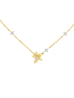 สร้อยคอผู้หญิงประดับเพชร PRIMA x OPAL  ตัวเรือน 9K สี Yellow Gold The love that lasts Collection 991
