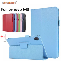 Case For Lenovo Tab M8 Case PU Leather Flip Stand Cover For Lenovo Tab M8 TB-8505F TB-8505X TB-8505I 8.0 Inch Tablet Case Funda