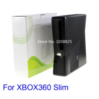 Black Full set Housing Shell Case for XBOX360 xbox 360 Slim console replacement protection case for xbox360E console