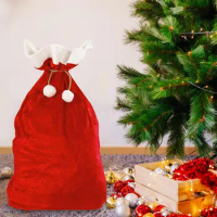 Large Christmas Gift Bag Gift Package Bag Pouch Drawstring Christmas Bag Santa Bag with Drawstring for Xmas Presents Birthday