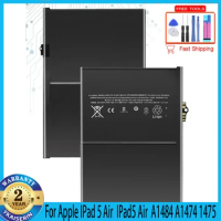 For Apple IPad 5 Air 8827mAh Replacement Battery for Apple IPad 5 Air IPad5 Air A1484 A1474 1475 Battery Bateria + Free Tools