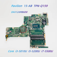 DAX12AMB6D0 For HP Pavilion 15-AB TPN-Q159 X12A Laptop motherboard 809045-601 With i3 i5 i7-5th CPU UMA/940M 2G GPU Mainboard
