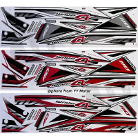 Honda wave alpha 110 cx (1) alpha cx wavealpha kualiti premium body motor cover sticker stiker strip