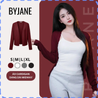 ☀(MỞ BÁN) Áo khoác Cardigan dáng vừa midway thanh lịch BYJANE - 922♨COD VN