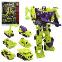 HZX 6In1 Devastator Haizhixing Transformation Toys Anime Action Figure KO G1 Robot Aircraft Engineering Vehicle Model NO Box