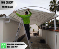 YOGI CANOPY Membrane Jasa Pasang Kanopi Awning Canopy Termurah Permeter Terlengkap Bergaransi Mampan