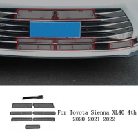 For Toyota Sienna 2020 2021 2022 Car Styling 7pcs Insect Net Car Middle Net Front Grill Screening Mesh Protection Accessories
