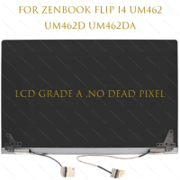 14“ LAPTOP LCD Touch Screen Replacement Full Complete Assembly with Hinges For ASUS Zenbook flip 14 um462 um462d um462da 1080p