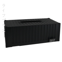 【UdiLife】貨櫃屋衛生紙盒-黑(2入組)