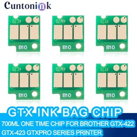 700ML Gtx Ink BagOne Time Chip For Brother GTX-422 GTX-423 GTXPRO GTX Series Printer