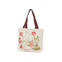 【Small Planet】MOOMIN 嚕嚕米 大容量棉質托特包 媽媽茶會