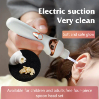 Electric Luminous Ear Pick Visual Ear Suction Device Baby Adults Ear Cleaning Ear Picking Tool with