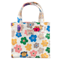 Cath Kidston x Mr Men Little Miss ลิมิเต็ดอิดิชั่น Limited Edition S Bookbag Small Size Open Top Handled Handbag Lunch Bag Water Resistant Oilcloth Tote ถุงกันน้ำ Ditsy Flowers Pattern Oyster Shell Color 105958217972102