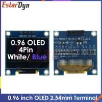0.96 inch OLED RoHS Module 2.54mm Connecting Terminals IIC I2C Communicate White/Blue Color 128X64 0.96" OLED