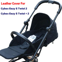 Leather Handle Cover Fit For Cybex Eezy S Twist 2/ Eezy S Twist + 2 Stroller Pram Sleeve Case Armres