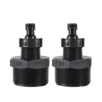 1Inch Male Thread To 2 Inch Male Thread Garden Hose Reducing connector 59mm Plastic Hose Fitting Faucet Adapter 1Pc