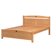 唯熙傢俱 安克拉檜木色5尺雙人床(臥室 雙人床 實木床架 床架)
