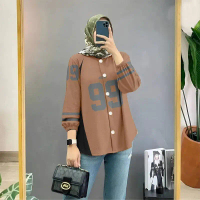 Kemeja-T Longgar, untuk Wanita, Gaya 3158, Nombor Rekaan Baju Muslimah, Gaya Korea, 99 reka bentuk 4