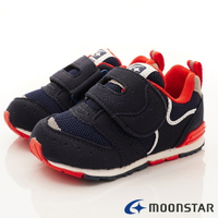 日本月星Moonstar機能童鞋HI系列寬楦頂級學步鞋款1215深藍(寶寶段)