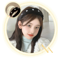 【NANA】娜娜 韓國氣質水鑽毛絨髮箍 NA101810(髮箍)