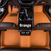 Custom Leather Car Floor Mats For Honda Stream 7seat 2003 Carpet Mats Auto Parts Interior Accessories