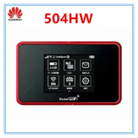 Unlocked Huawei 4G Wifi Router Portable 4G Pocket WiFi 504HW With Sim Card Wifi Mobile 4G LTE Cat6 Mobile Hotspot