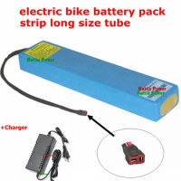 Power 48V 10Ah 500W 750W 18650 Electric Bike Battery 48v 10ah long size strip tube Type 8fun 48v ebike battery + 3A charger