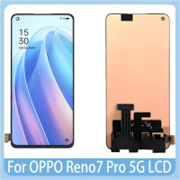 6.55''Original AMOLED For OPPO Reno7 Pro 5G LCD Display Touch Screen Digitizer Assembly For Reno 7Pro PFDM00 CPH2293 LCD Screen