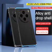 Luxury Aluminium Metal Shockproof Phone Case For Vivo X100 Pro Ultra Hard Hybrid PC Back Cover For Vivo X90 X80 X70 X60 X50 Pro