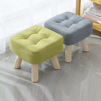 布藝小凳子創意小板凳家用成人沙發凳客廳臥室/實木矮凳小椅子