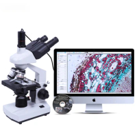 OPTO- EDU A31.5121-T 5.0M Trinocular Usb Digital Biological Video Microscope Microscopio