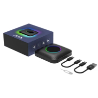 2024 Carplay Ai Box Android 13 Sdm660 Android Auto Wireless Adapter Streaming Box For Car Support Netflix Spotify Iptv