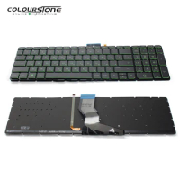 15-AB RU keyboard for HP Pavilion15-AB RU Black keyboard with BLACKLIT GREEN LETTER