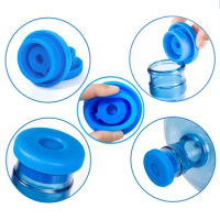 Gallon Water Jugs Cap Non-Spill Bottle Caps With Plug Reusable Silicone Water Bottle Cover For 5 Gallon Drinking Bucket Jug Cap