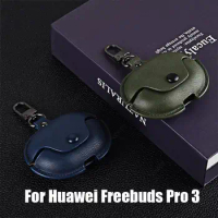 Leather Case For Huawei Freebuds Pro 3 Pro 2 Cover For Huawei Freebuds 5i Freebuds 4i 4 Freebuds SE Headphone Cases Fundas Shell