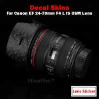 for Canon EF24-70F4 Lens Decal Skin EF 2470 F4 Wrap Cover Film for Canon EF 24-70mm f/4L IS USM Lens Protector Wrap Sticker