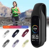 Silicone Clip Buckle Holder For Xiaomi Mi Band 4 Case Cover Anti-lost Shell Sport Hook For Mi Band 4 Mi Band 3 Smart Bracelet